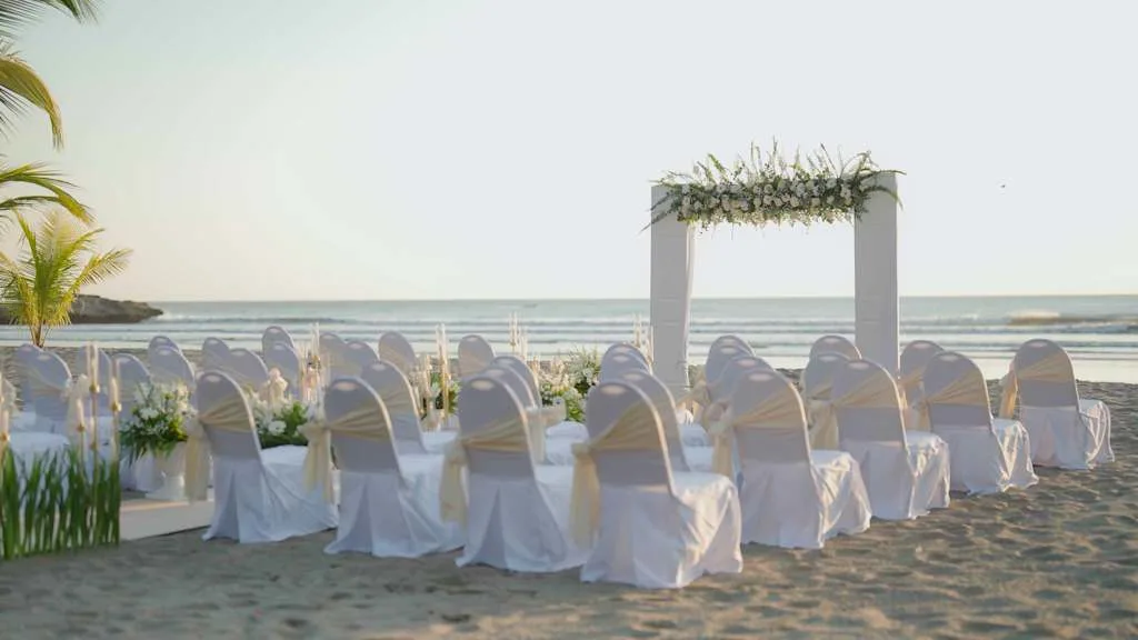 A marriage on the beach at Barcelo Montelimar Nicaragua A marriage on the beach at Barcelo Montelimar Nicaragua