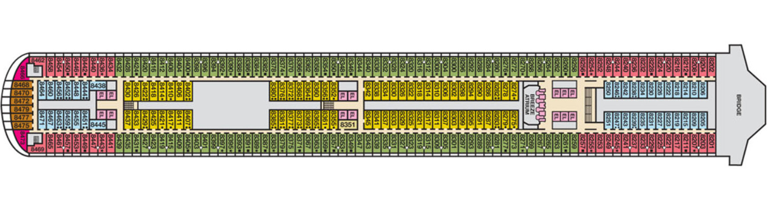Carnival Breeze deck 8 