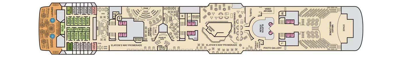 Carnival Elation pont 9