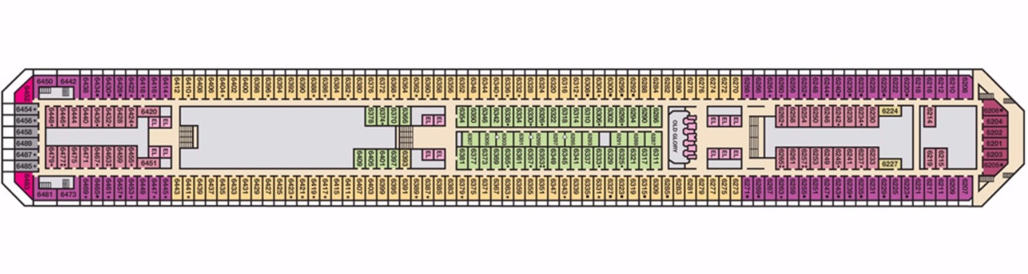 Carnival Glory deck 6 Upper