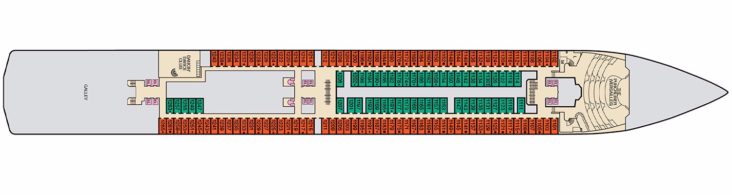 Carnival Spirit deck 1 Riviera