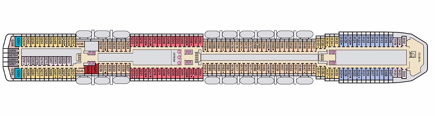 Carnival Spirit deck 5 Upper