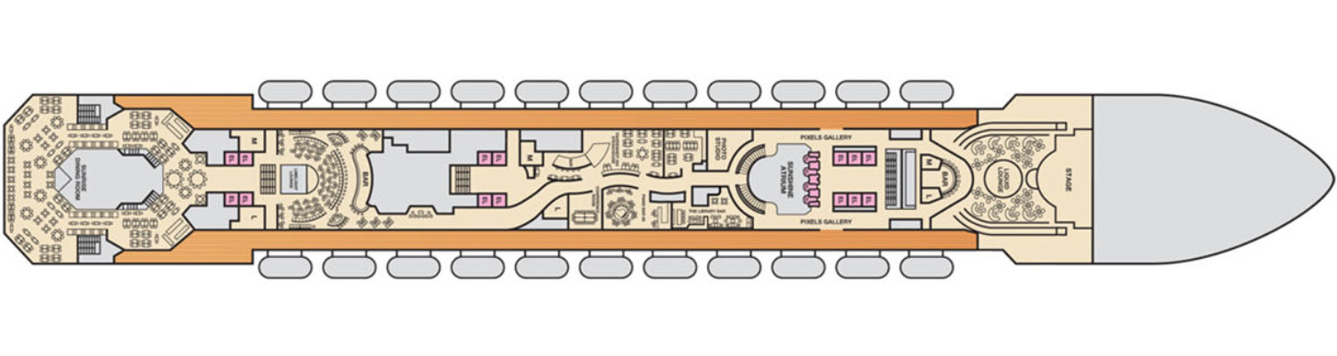 Carnival Sunshine deck 4 Mezzanine 