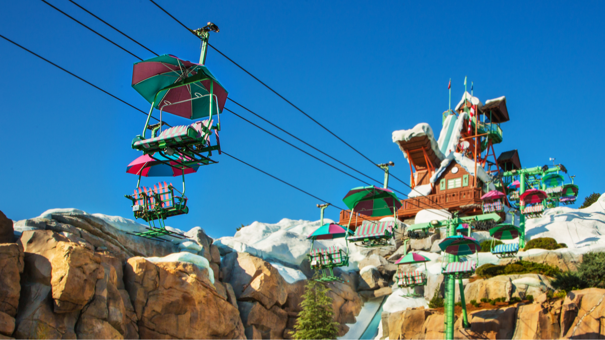 Chairlift at Disney's Blizzard Beach Chairlift at Disney's Blizzard Beach