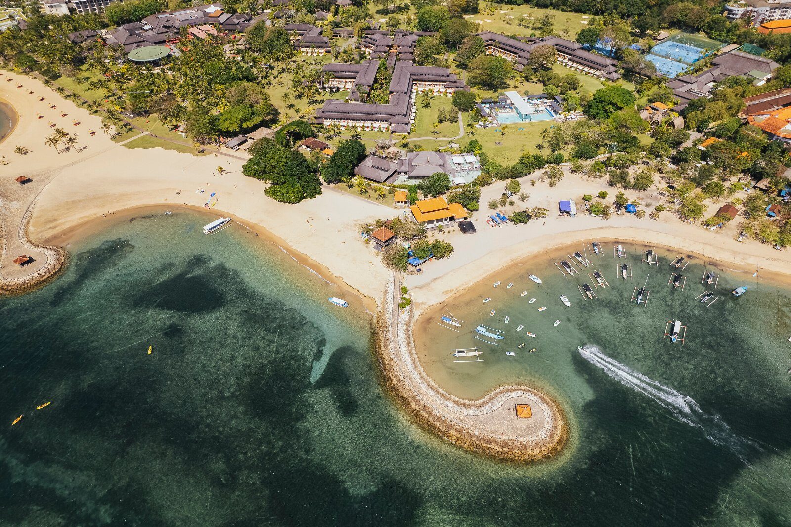 Le Club Med Bali vu du ciel, à Nusa Dua