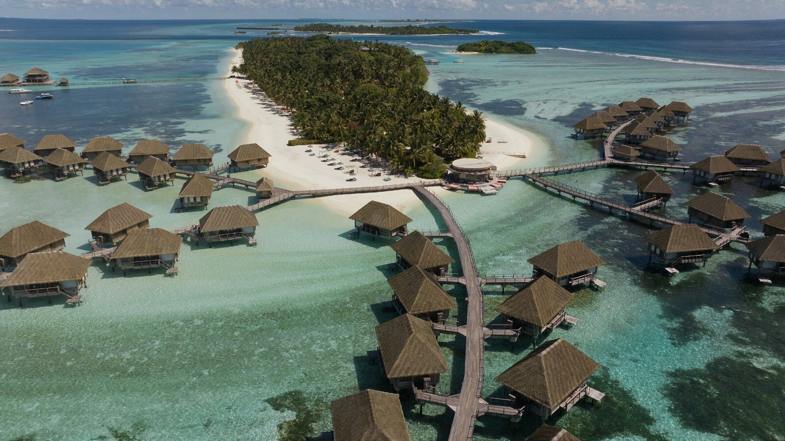 Villas sur pilotis du Club Med Kani, aux Maldives