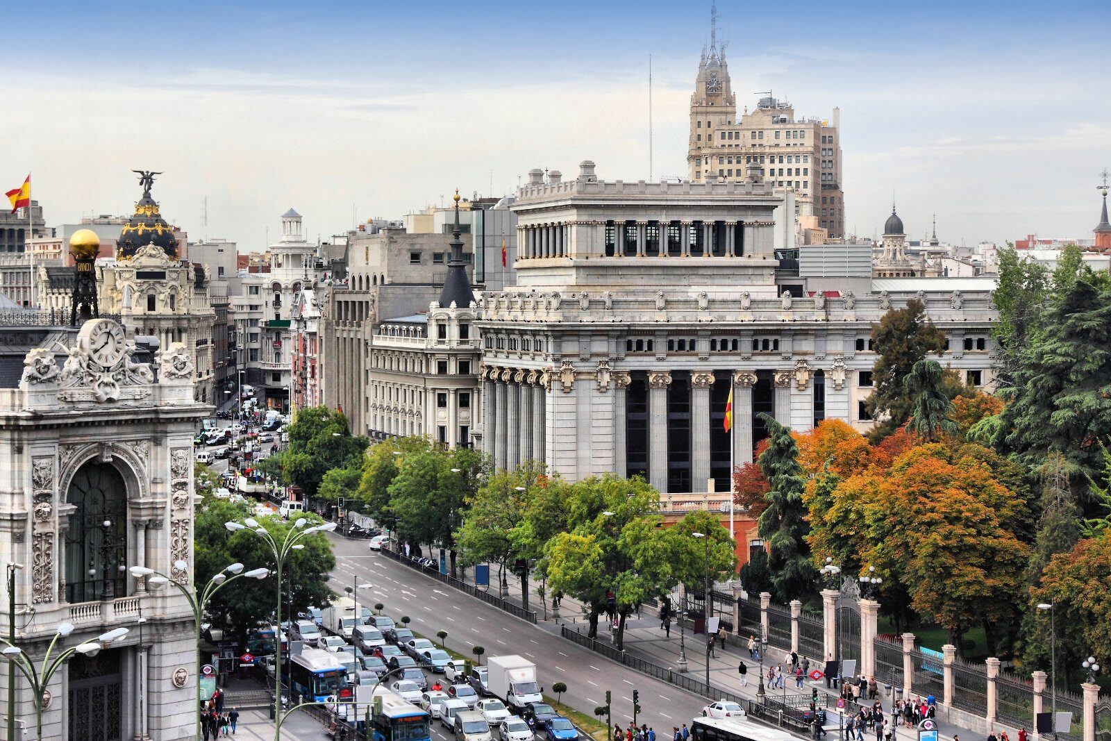 Édifice Metrópolis sur la Gran Vía, à Madrid