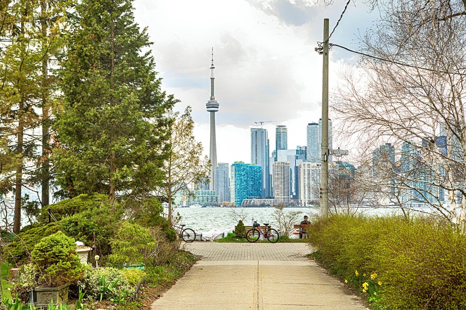 Jardin et tour CN à Toronto