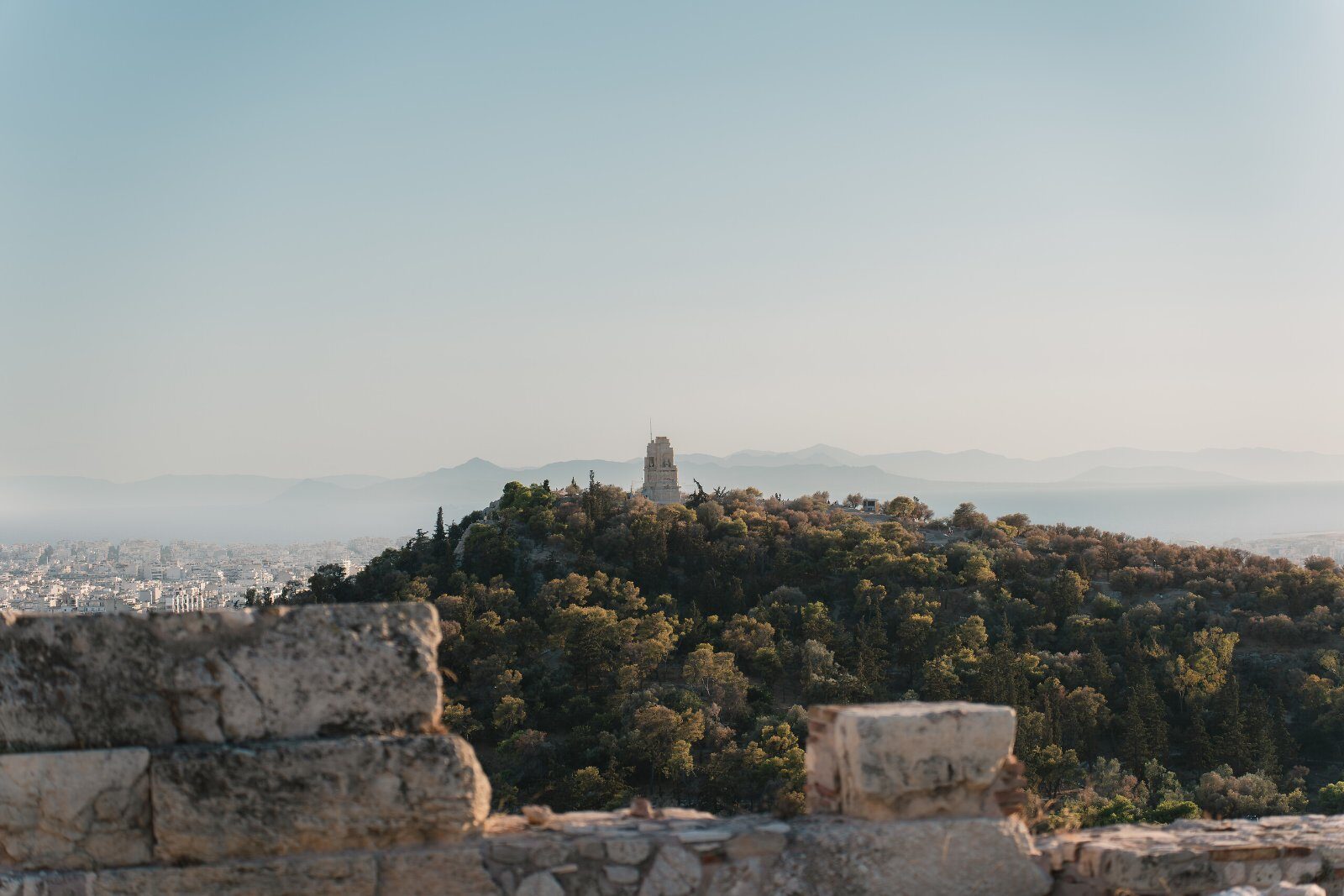 Athènes vue depuis une colline