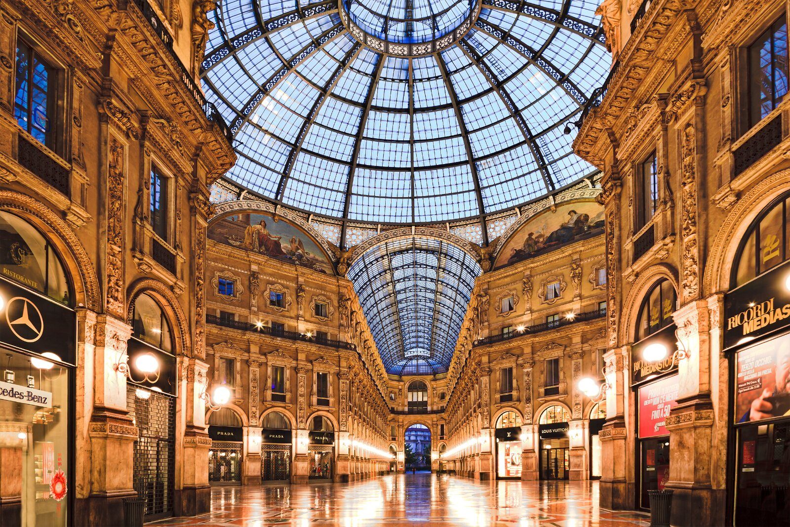 Verrière de la galerie Victor-Emmanuel II à Milan