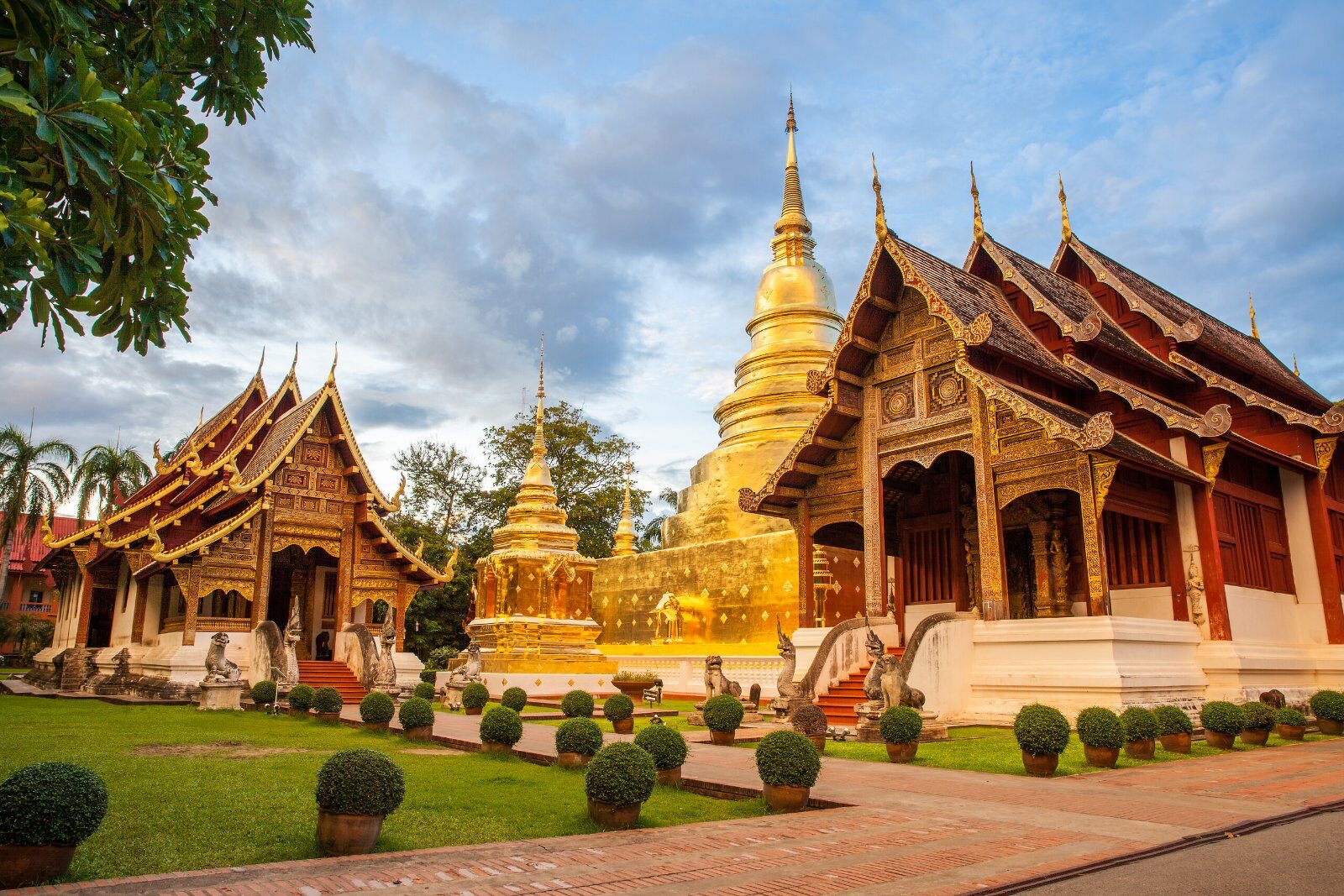 Temple doré du nord de la Thaïlande