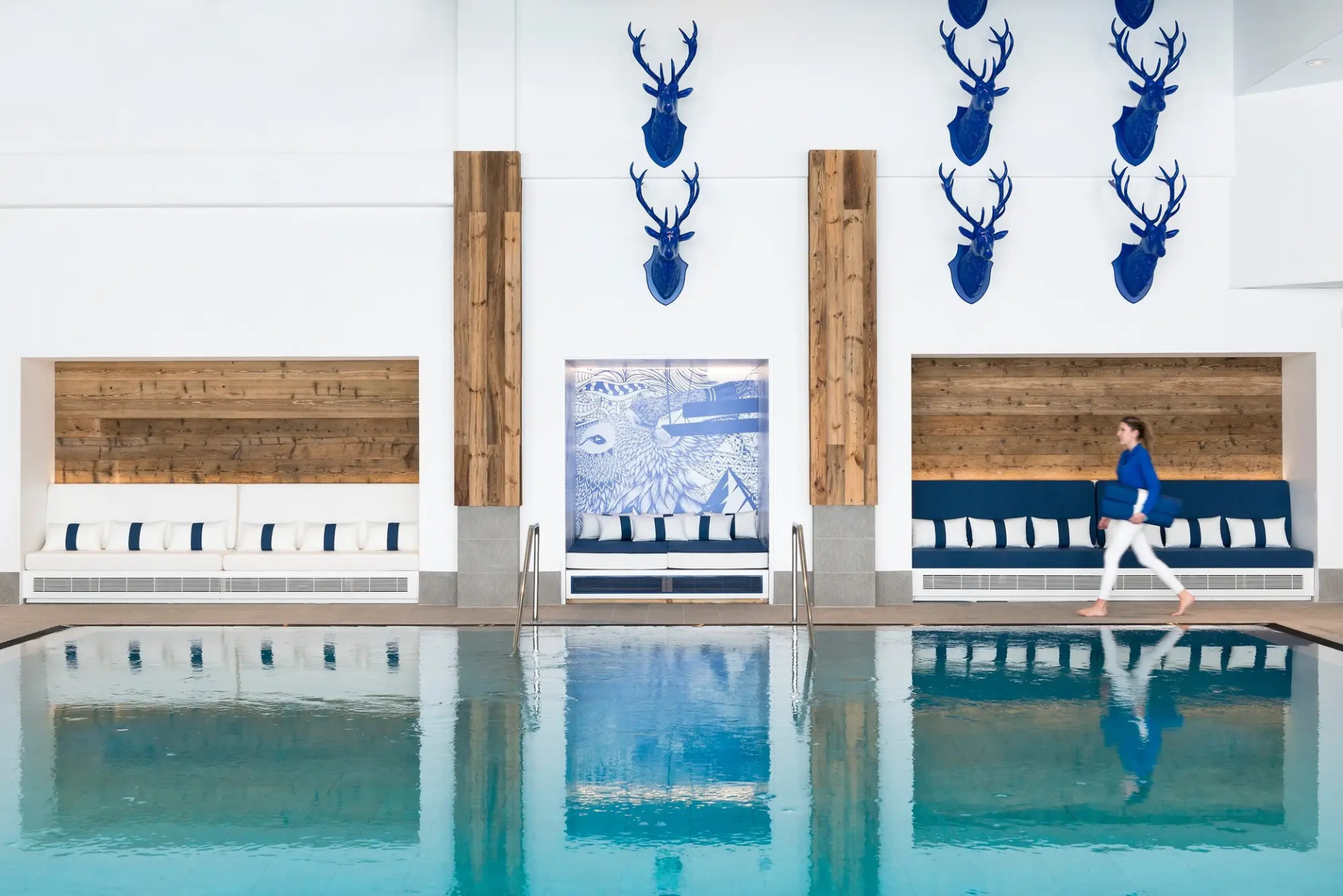 Pool at Club Med French Alps Grand Massif Samoëns Morillon, France Pool at Club Med French Alps Grand Massif Samoëns Morillon, France