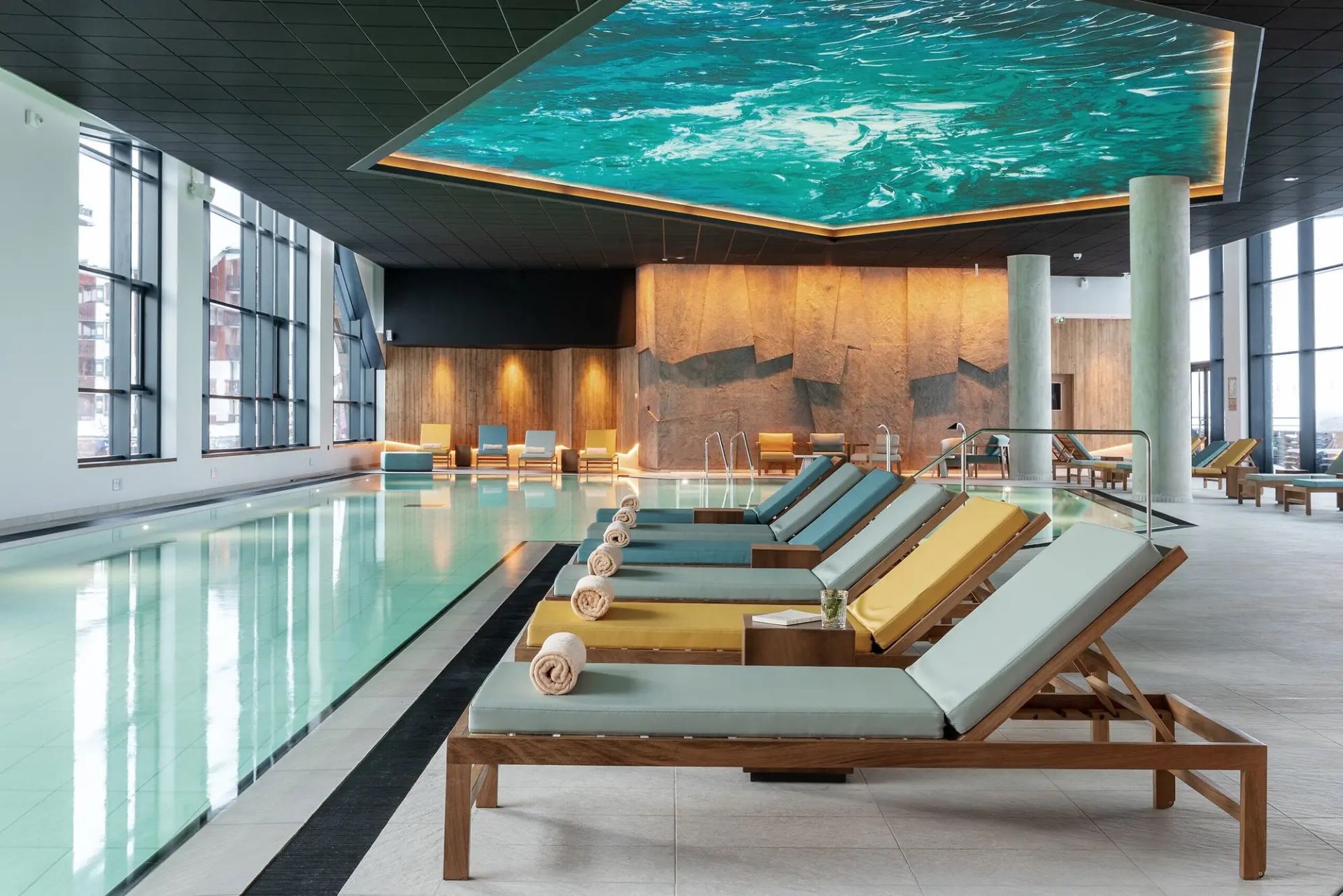 Pool at Club Med French Alps Tignes, France Pool at Club Med French Alps Tignes, France