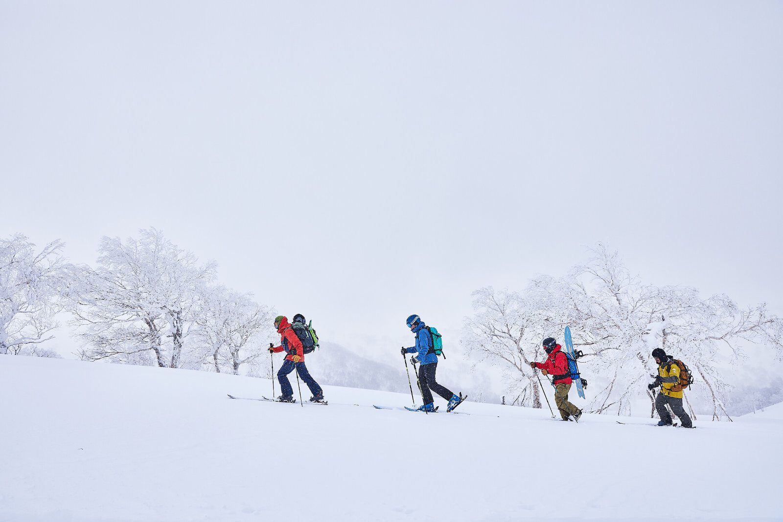 Randonnée dans la neige poudreuse de Kiroro