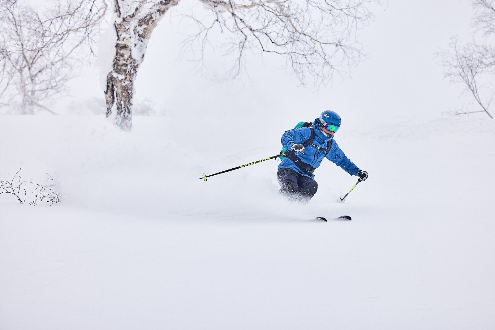 Skier in the Kiroro powder