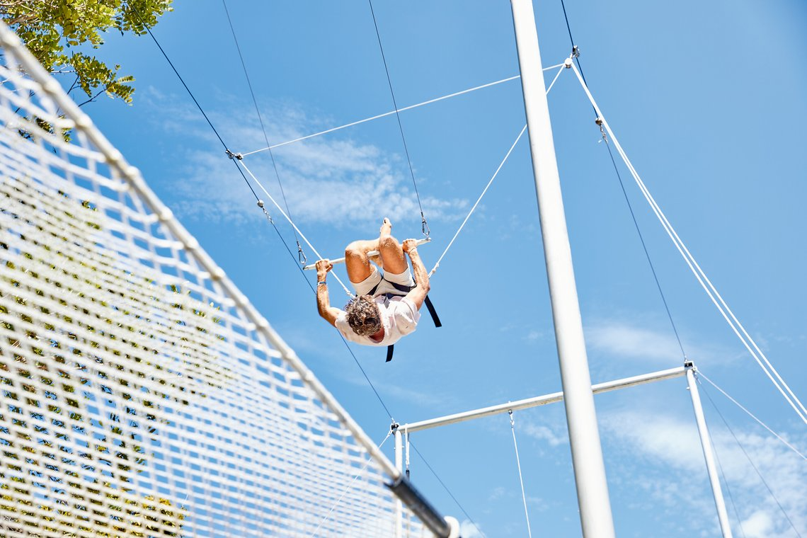 Club Med La Plantation d’Albion Mauritius flying trapeze