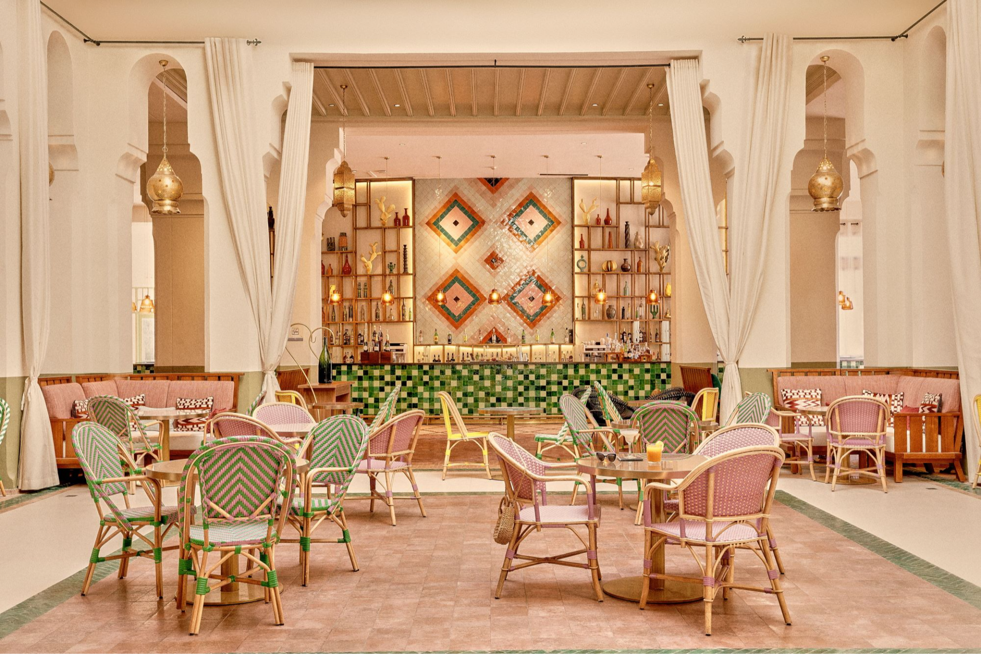 Bar at Club Med Marrakech la Palmeraie, Morocco Bar at Club Med Marrakech la Palmeraie, Morocco