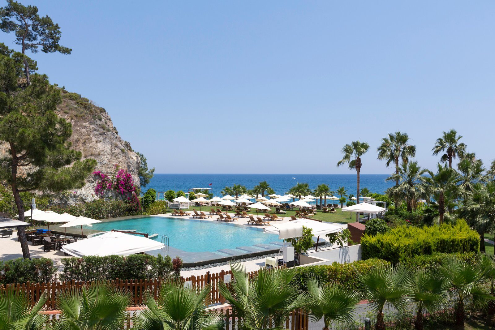 Le Club Med Palmiye entre les monts Taurus et la Méditerranée