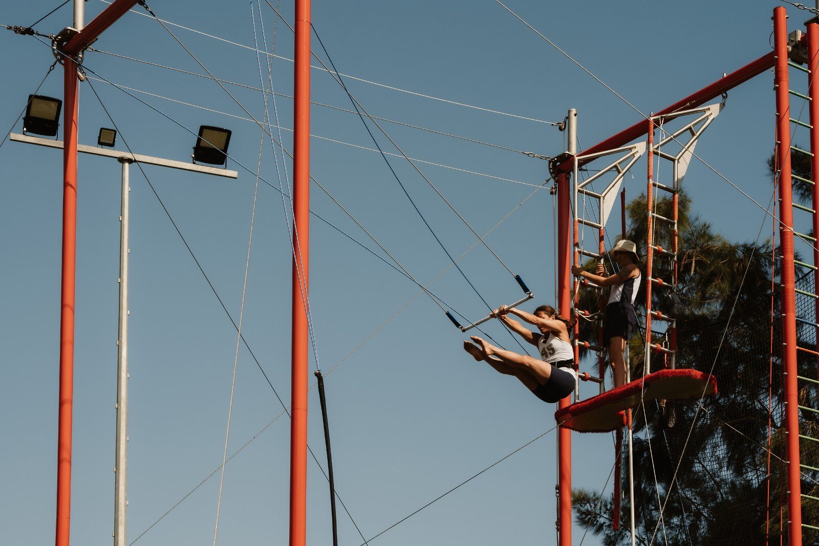 Flying trapeze at Club Med Palmiye
