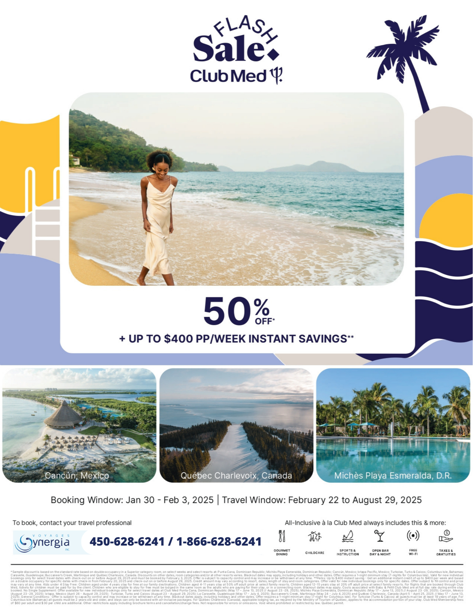 Club Med Promotions Flash Sale 50% off with Aqua Terra Travel