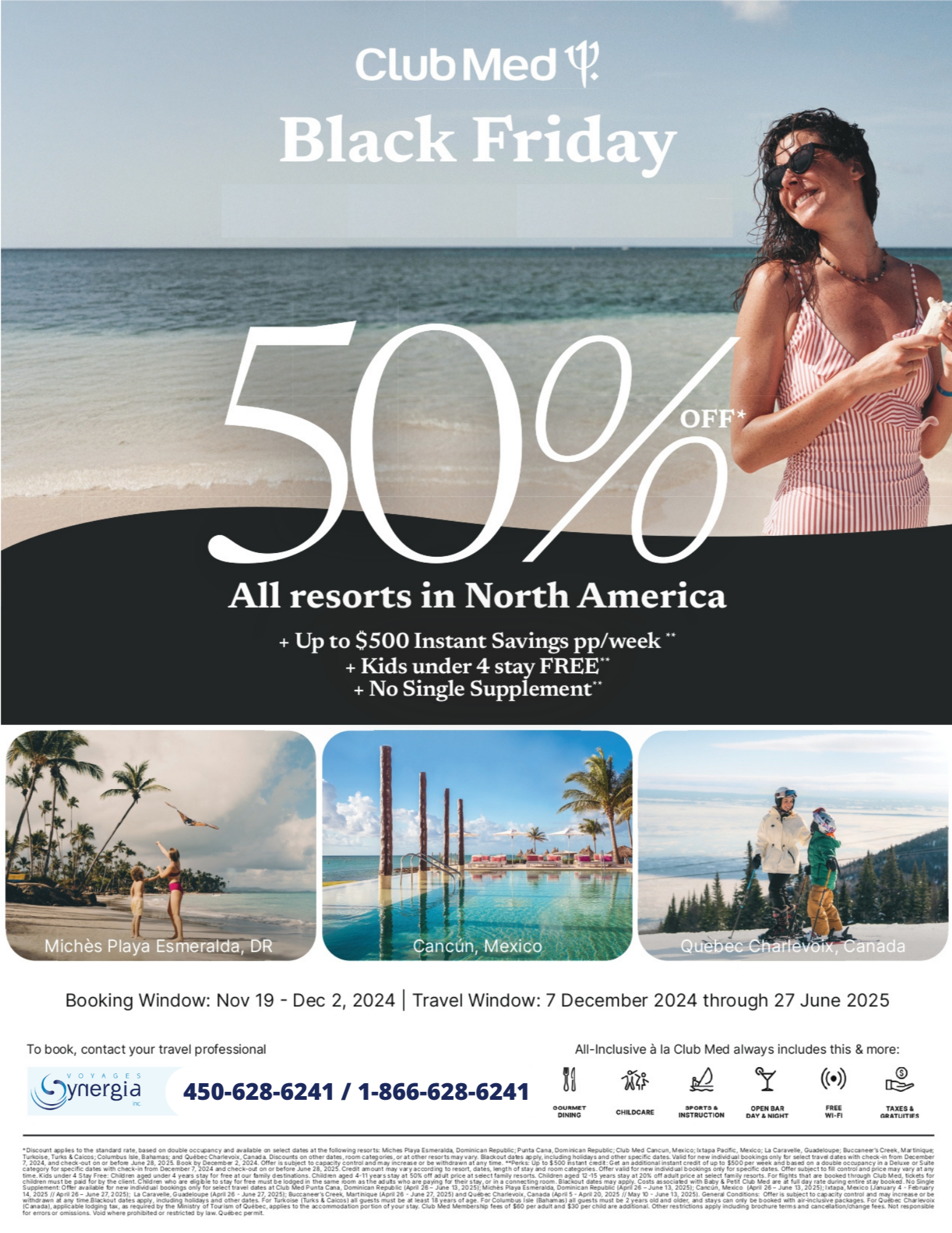 Club Med Promotions Black Friday 50% off with Aqua Terra Travel