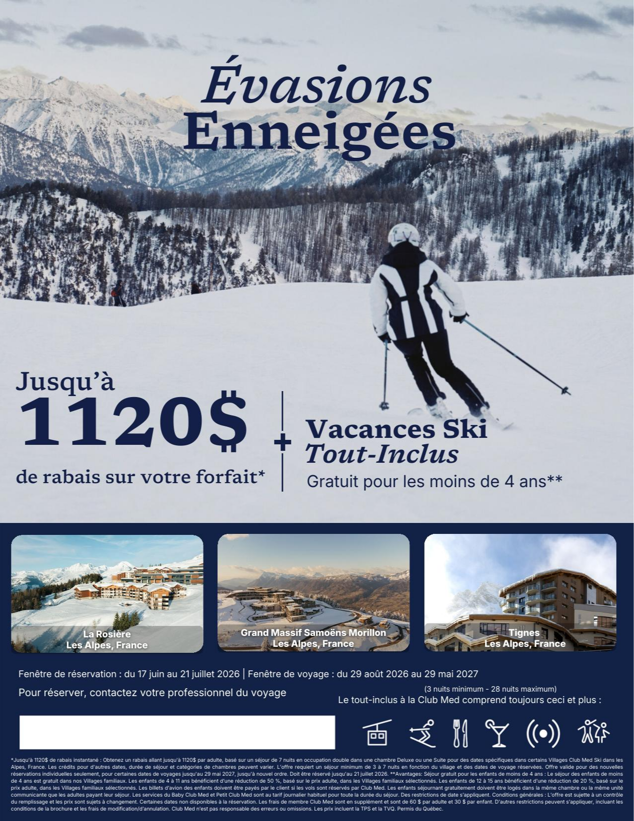 Promotion Vacances Club Med Évasions enneigées Jusqu'à 1120$ de rabais avec Voyages Aqua Terra Promotion Vacances Club Med Évasions enneigées Jusqu'à 1120$ de rabais avec Voyages Aqua Terra