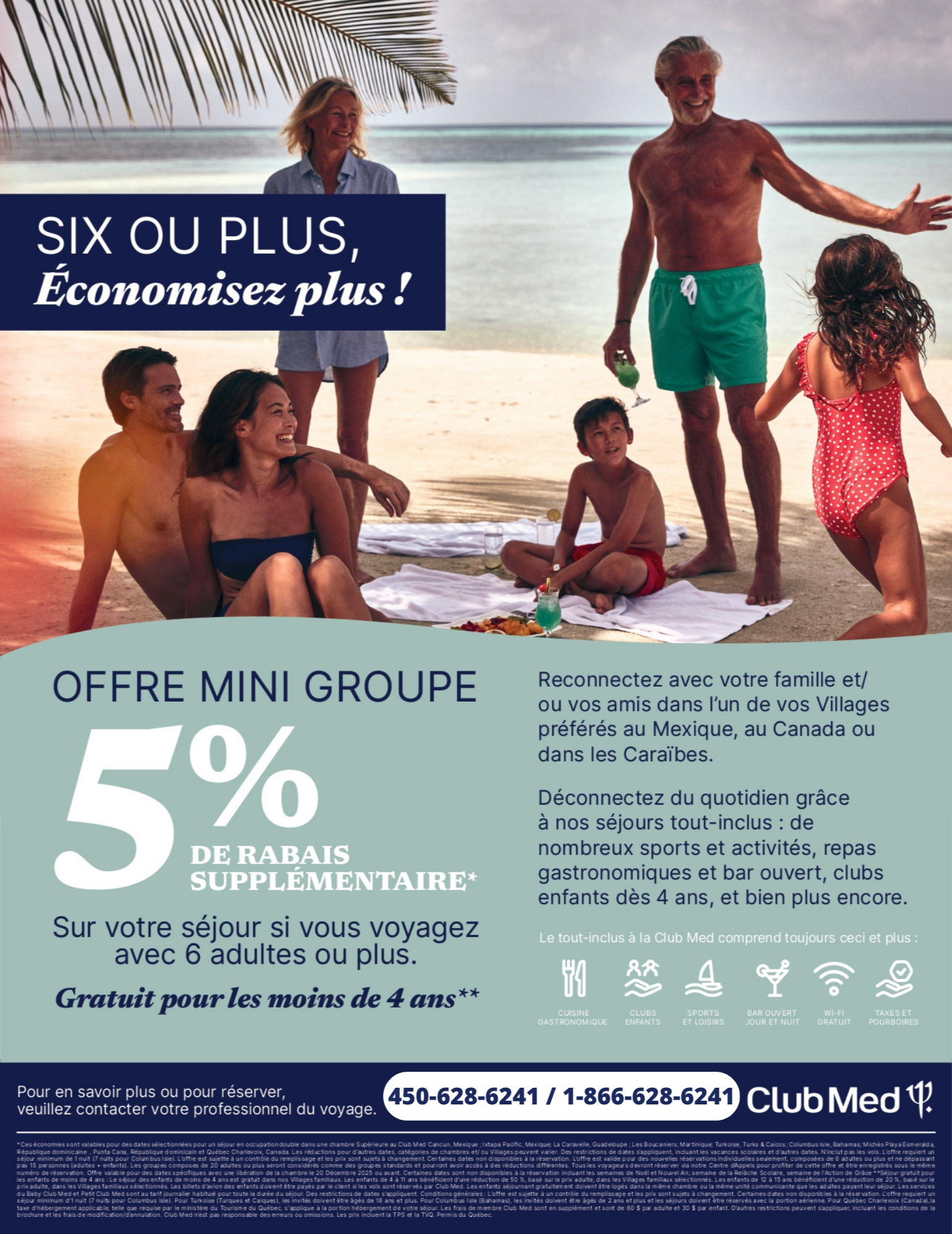 Promotions Club Med Offre Mini Groupe avec Voyages Aqua Terra