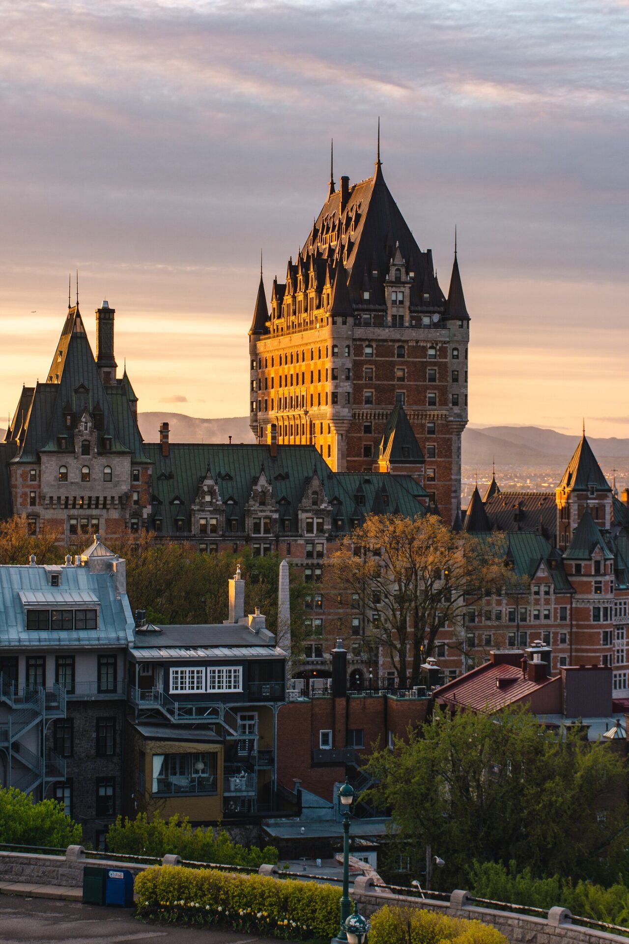 Château Frontenac at sunset, Quebec City