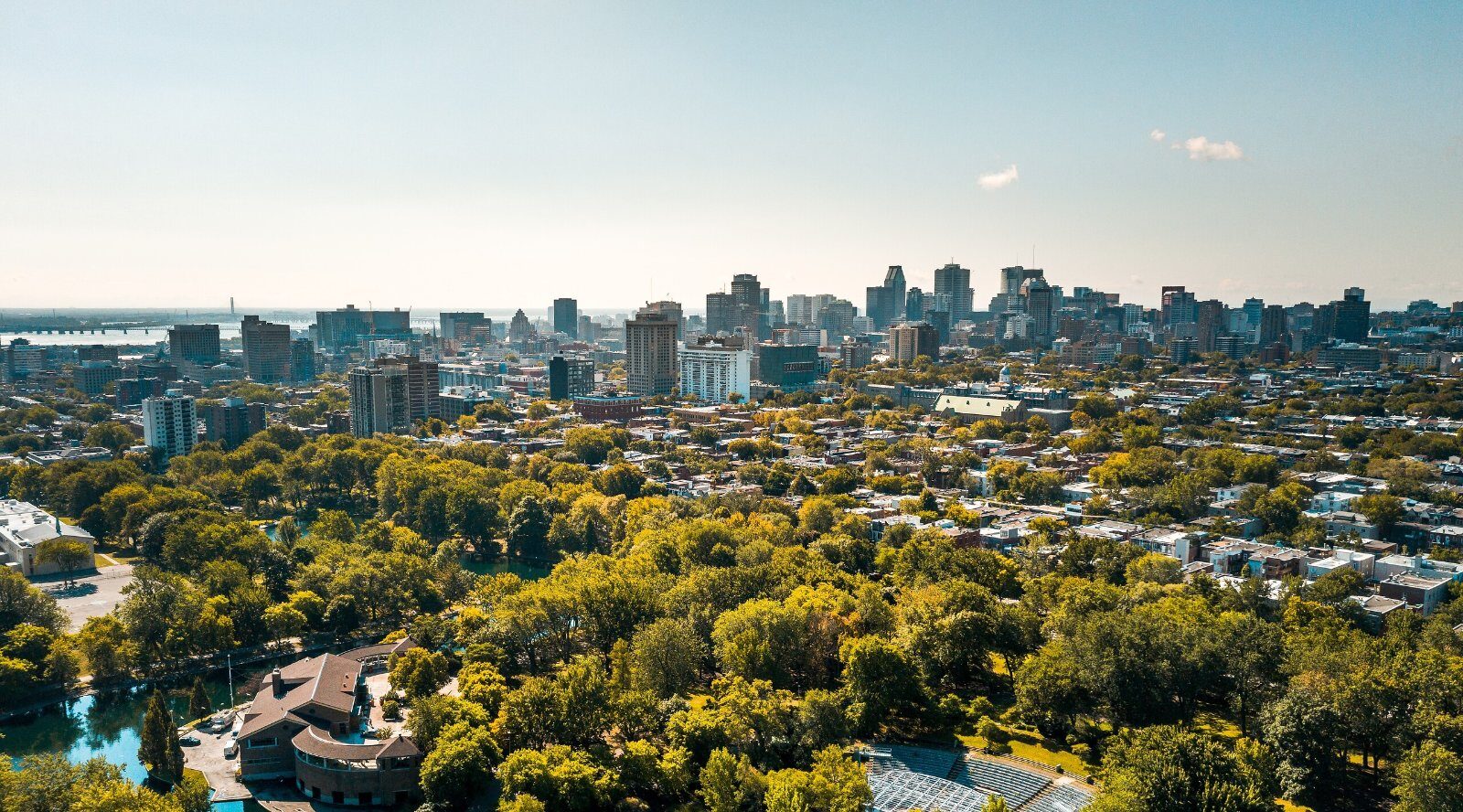 Montreal from above, seen from Mount Royal