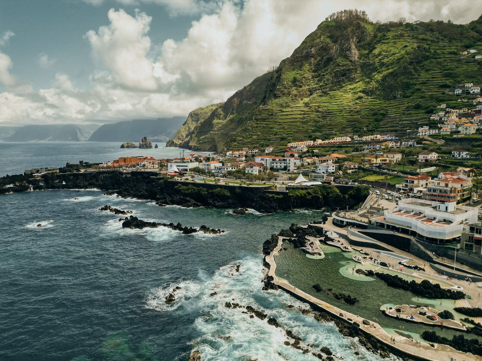 Coastal village at the foot of Madeira