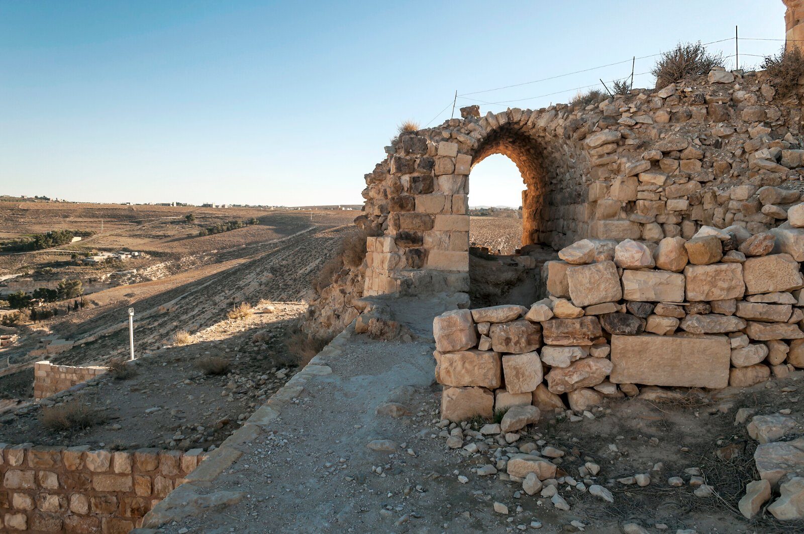 Remains of an ancient city in Jordan