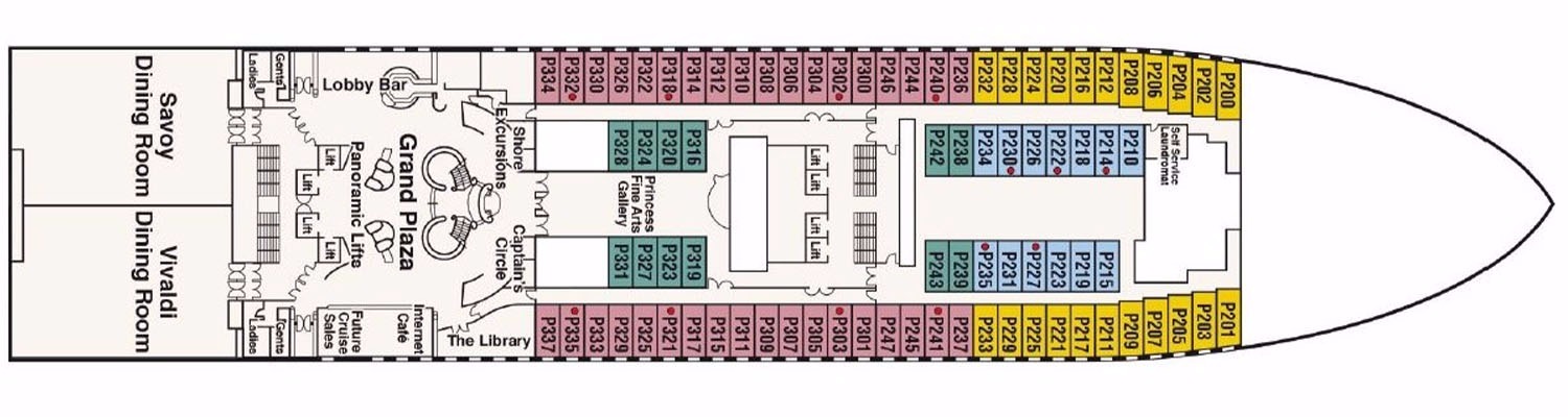Diamond Princess pont 5 Plaza