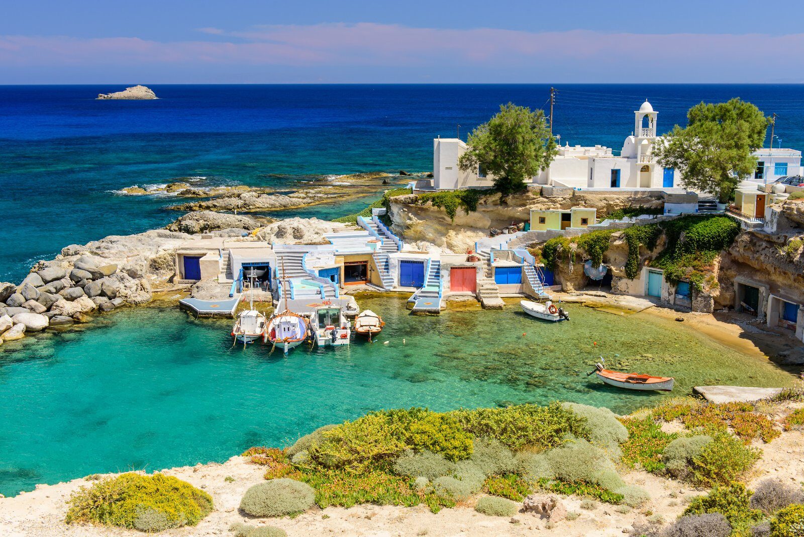 Maisons de pêcheurs au bord d