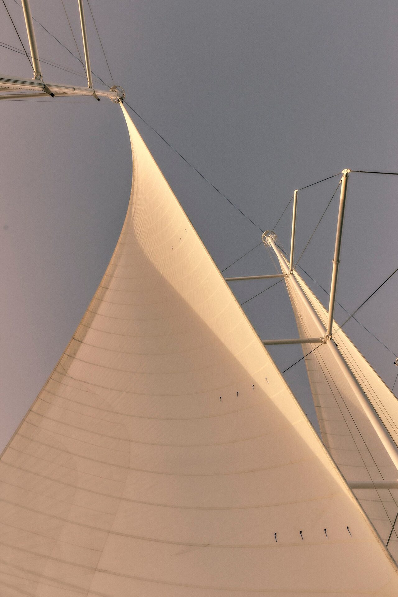 Les voiles du Club Med 2 vues depuis le pont