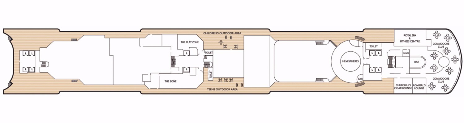Queen Elizabeth deck 10