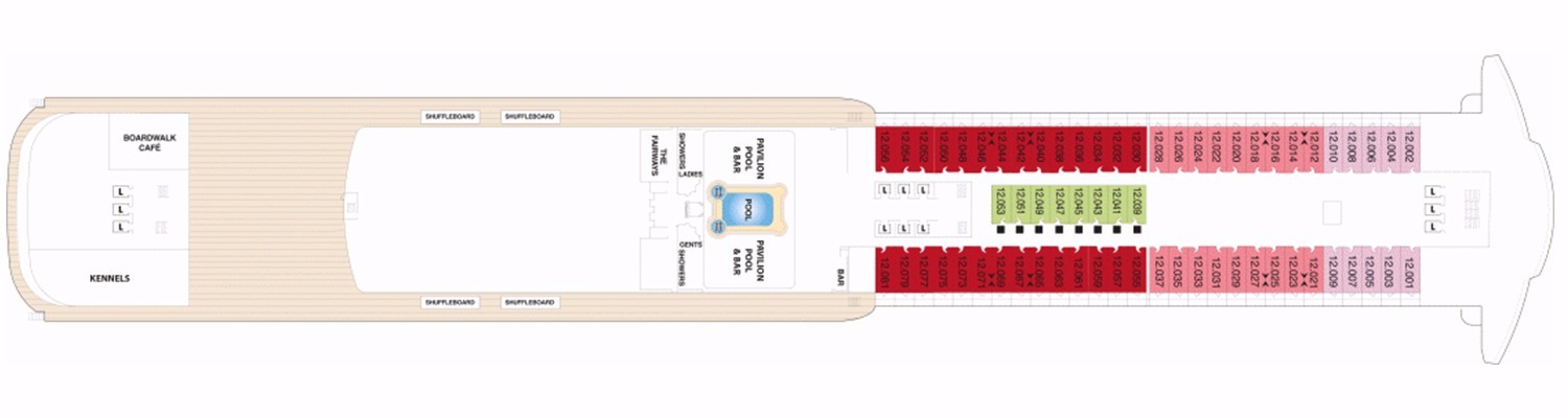 Queen Mary 2 deck 12