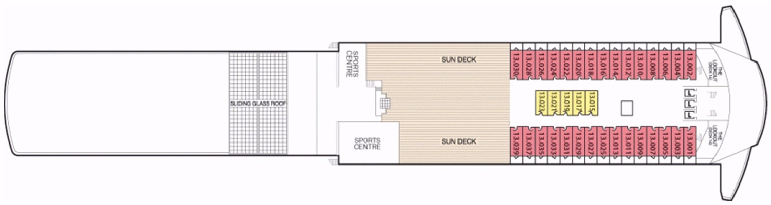 Queen Mary 2 deck 13