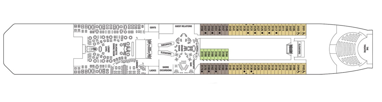 Celebrity Equinox deck 3 Plaza