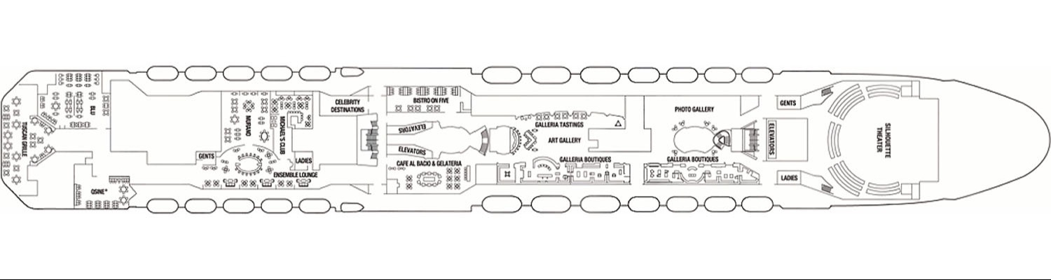 Celebrity Silhouette deck 5 Entertainment