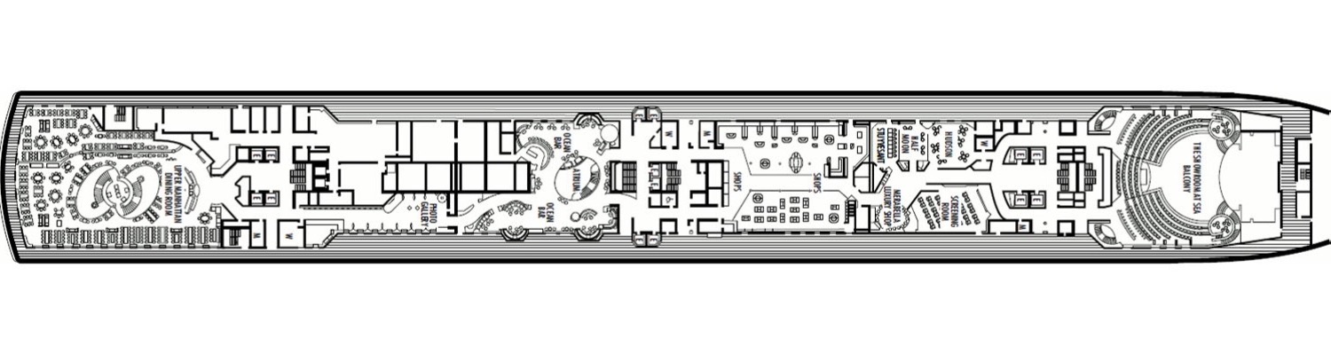 ms Nieuw Amsterdam deck 3 Promenade