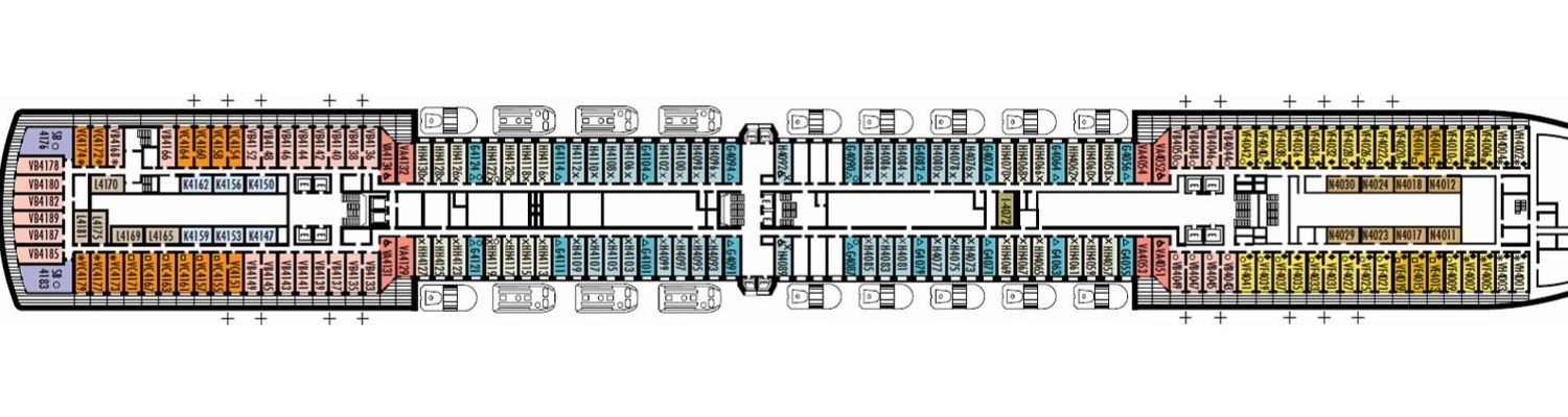 ms Nieuw Amsterdam deck 4 Upper Promenade