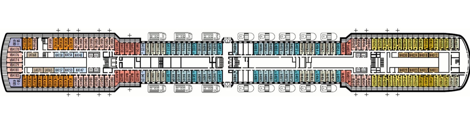 ms Noordam deck 4 Upper Promenade