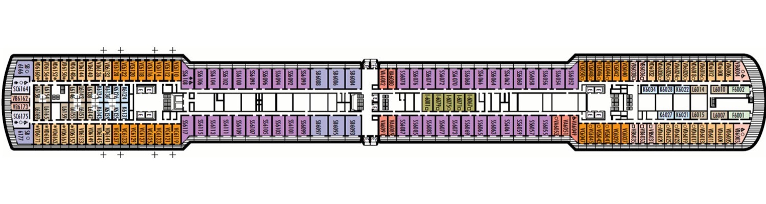 ms Noordam deck 6 Upper Verandah