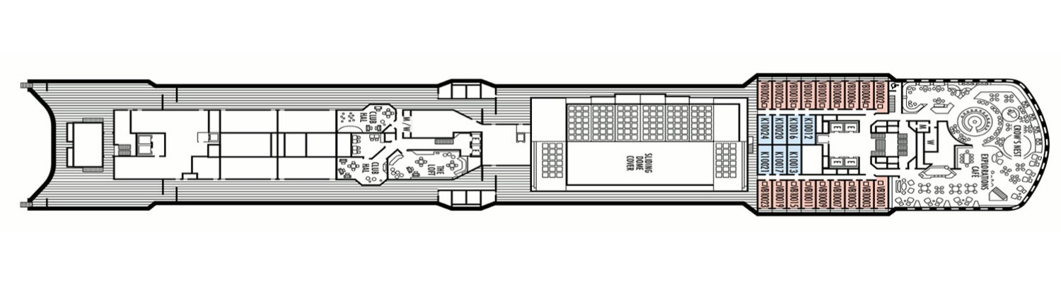 ms Oosterdam deck 10 Observation