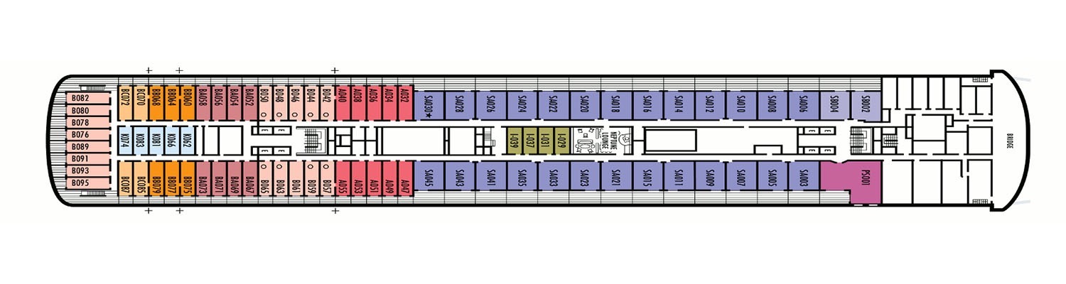 ms Veendam deck 10 Navigation
