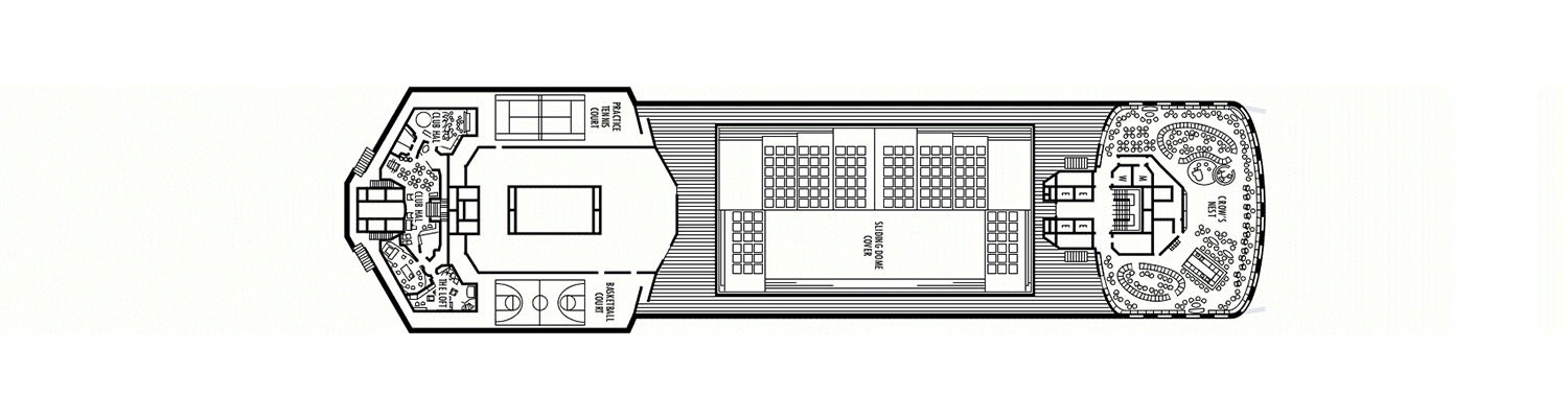 ms Veendam deck 12 Sports