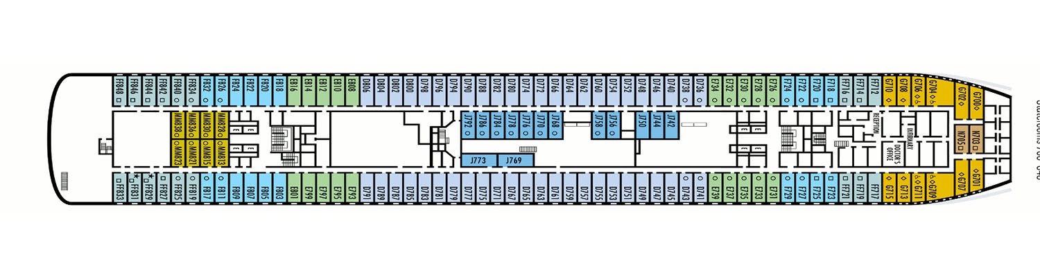 ms Veendam deck 4 A