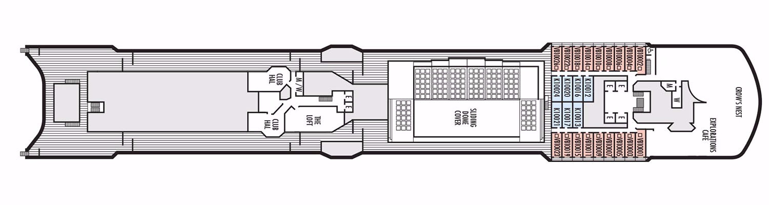 ms Westerdam deck 10 Observation