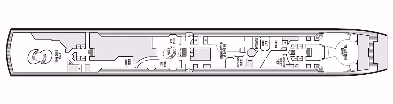 ms Westerdam deck 3 Promenade