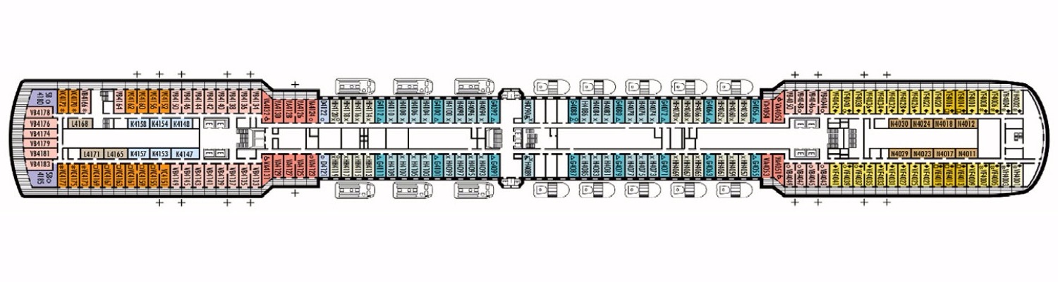 ms Westerdam deck 4 Upper Promenade
